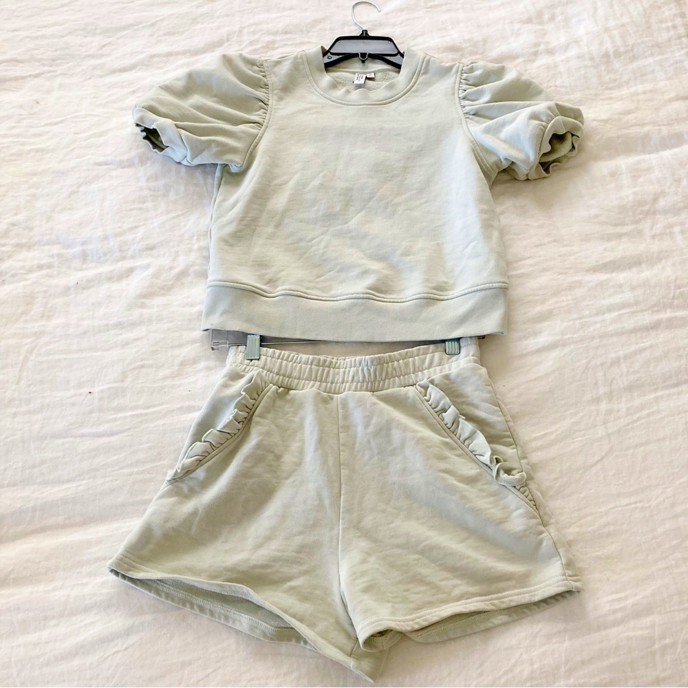 & Other Stories short sleeve sweatshirt and shorts set